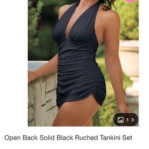 Bathing suit tankini medium black